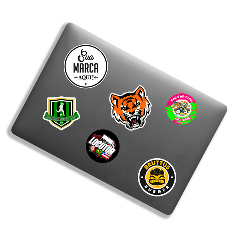 Adesivos 7x7 cm - 50 Unidades Personalizados