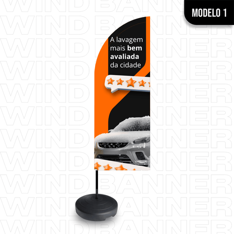 Wind Banner Lava-Rápido