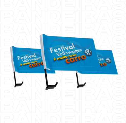 Bandeira de Carro Personalizada 40x30 cm