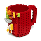 Caneca Bloquinhos Lego + Peças Para Montar