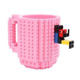Caneca Bloquinhos Lego + Peças Para Montar