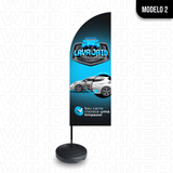 Wind Banner Lava-Rápido
