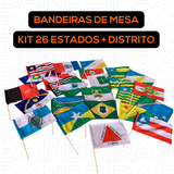 Bandeira de Mesa - Kit 26 estados e 1 Distrito Federal