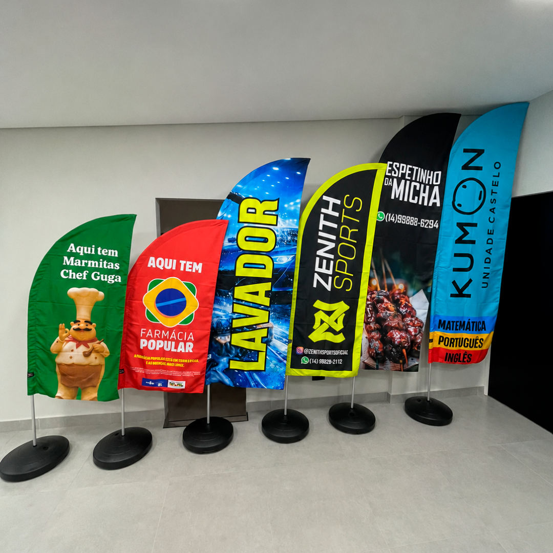 Tecido Wind Banner Personalizado